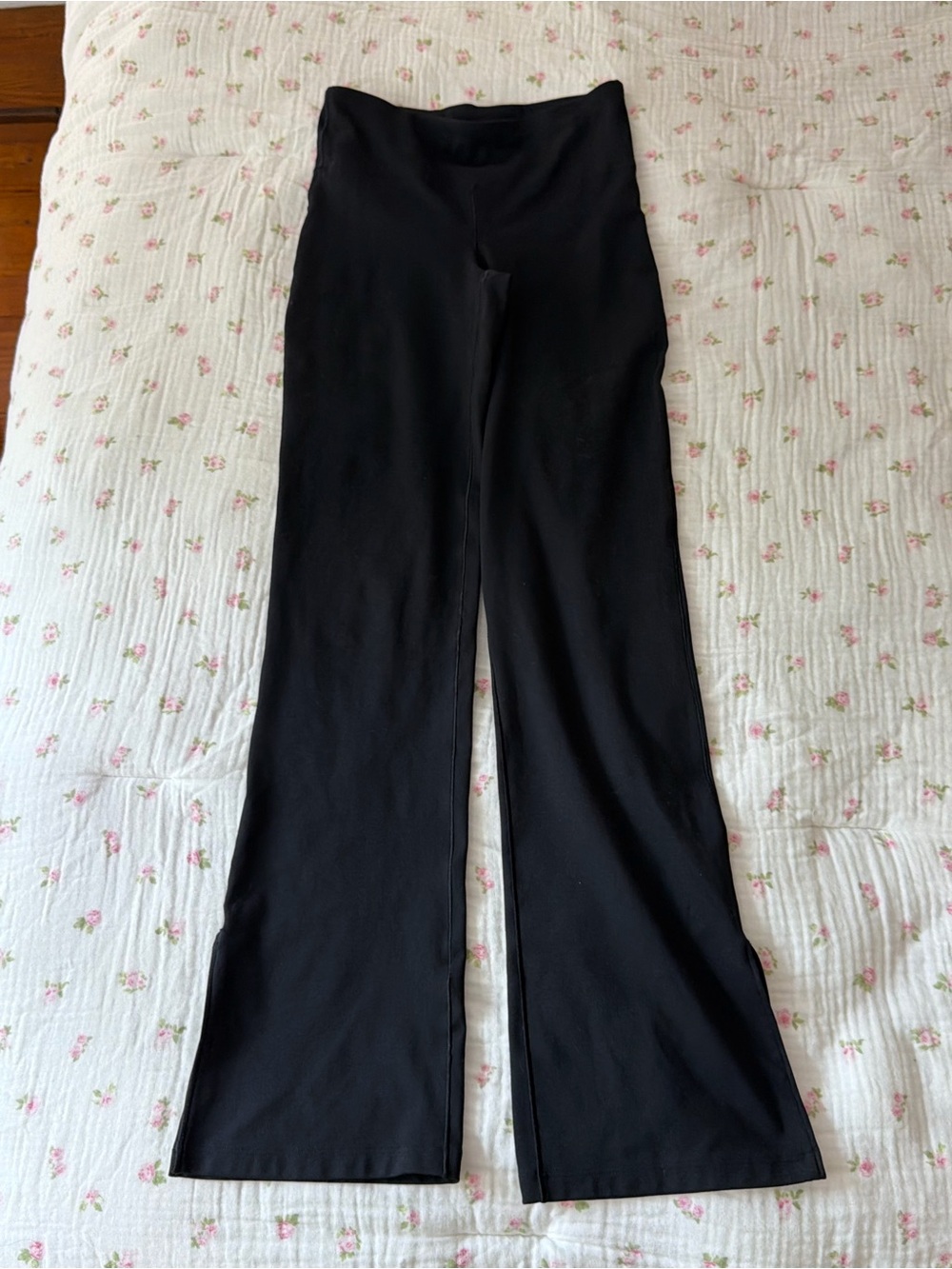 GAP Black High-Rise Wide-Leg Pants